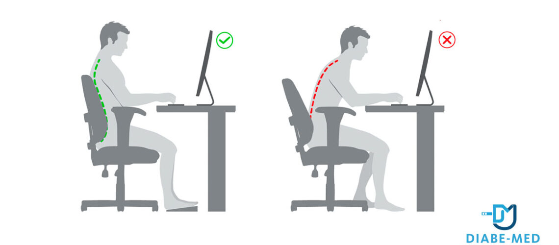 Ergonomía y lesiones por mala postura, frente a la computadora